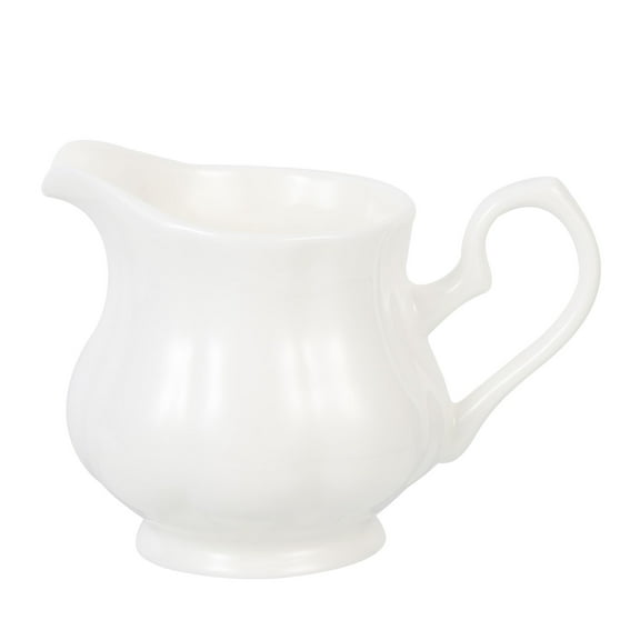 RENACLIPY White Ceramic Pitcher 1 Piece - Storage and Pouring Jug for