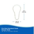 thumbnail image 5 of Kenney Medium Weight PEVA Shower Curtain Liner and Beaded Roller Ring Set, 70" W x 72" H, White, 5 of 9
