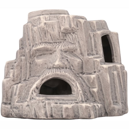 Marina Mountain Man Aquarium Ornament  Light Limestone  5.5-Inch