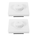 thumbnail image 1 of SHOWERORO 2Pcs Fan Speed Controller Plastic White Modern Design for WallMounted Switch, 1 of 8