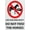 Warning Sign 4, variant on Tin Sign Forward Entrance Only Retro Vintage Sign 8"x12", Home Bar Pub Kitchen Restaurant Wall Decor Plaque, Forward Entrance Marker