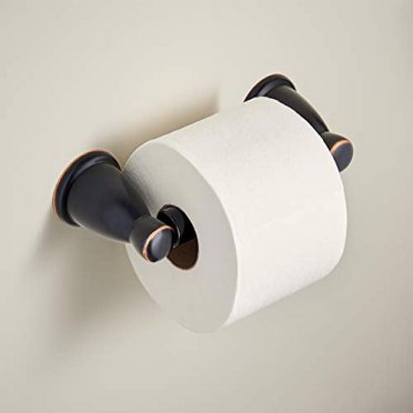 Franklin Brass Calloway Single Post Toilet Paper Holder - Satin Gold, Wall Mounted, 2.81"H X 6.20"L