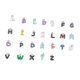thumbnail image 5 of Dijes de letras DIY, cuentas de letras creativas para hacer collares, joyas y pulseras Plata, 5 of 9