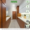 thumbnail image 4 of LED Motion Sensor Flush Mount Ceiling Lighting Fixture, 6.5 inch 120V LED Closet Motion Sensor Light, 3000K Round Lighting Fixture for Stairs Closet Rooms Porches Basements Hallways Pantries, 4 of 8