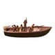 thumbnail image 1 of 6 piezas 1/64 Figuras de personas diminutas Diorama Diseño de escenario Colecciones Escenas para Con barco, 1 of 9