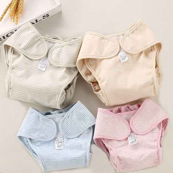 3PCS Washable Cotton Baby Cloth Diaper Cover Reusable Baby Diapers Breathable Nappy Wrap Newborn Nappy Changing