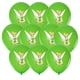 thumbnail image 3 of Juego de globos con temática de campana Tinker, globo de látex rosa, amarillo y verde de 12 pulgadas, decoración de fiesta de cumpleaños de princesa, regalo de juguete para niños（Emerald 10pcs, 3 of 5