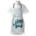 thumbnail image 3 of Retro Car Apron Old Fashion Vintage Custom Collector Automobile Funky Graphic Design, Unisex Kitchen Bib Apron with Adjustable Neck for Cooking Baking Gardening, Baby and Slate Blue, by Ambesonne, 3 of 3