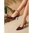 thumbnail image 6 of On feet& in love Women's Pointed Toe Slingback Stiletto High Heel Pumps, Elegant Slip On Back Strap Dress Heels for Wedding Party Formal Occasions, 6 of 6