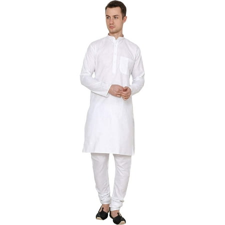 

Royal Kurta Men s Cotton Kurta Pyjama Set (Small White)