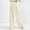 Beige, variant on ZZwxWA Women's Summer Wide Leg Palazzo Pants Pleated High Waisted Work Pants Casual Business Loose Trousers with Pockets