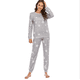 thumbnail image 1 of Conjunto de pijamas de mujer Pijamas de manga larga Pijamas con estampado de estrellas Ormromra HMHZ1841-3, 1 of 3