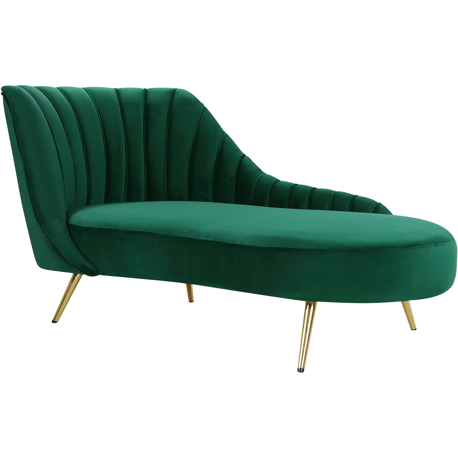 Green velvet chaise Clearance