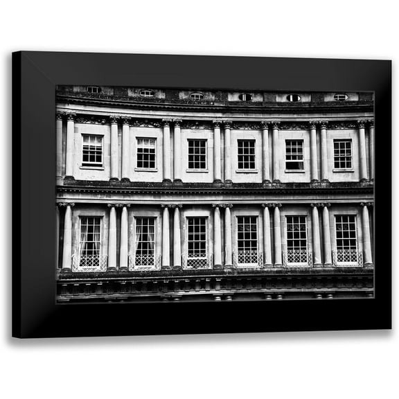 Susan Vizvary Photography 14x11 Black Modern Framed Museum Art Print Titled - Multiple Windows Black and White