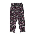 thumbnail image 4 of Naloa Daisies Flowers Print Women’s Ultra-Soft Comfy Pajama Lounge Pants with Pockets & Drawstring, 4 of 8