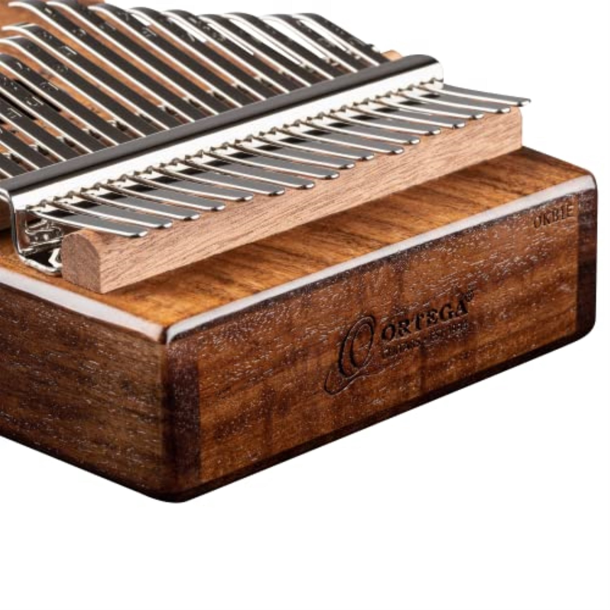 Solid Wood 17 Key Kalimba - C Major - Top Soundhole - Built-In Passive Pickup - withCover Bag, Tuning Hammer, Polish Cloth & Deluxe Case