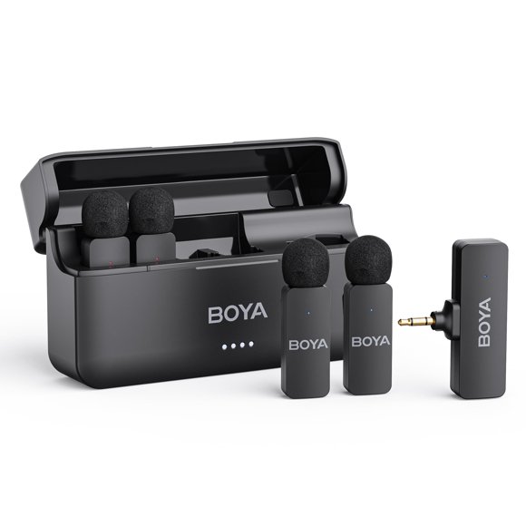 Micrófono inalámbrico BOYA BY-V4 para cámaras DSLR Camcorder