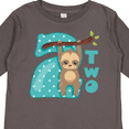 thumbnail image 4 of Inktastic Baby Sloth 2nd Birthday Boys or Girls Long Sleeve Toddler T-Shirt, 4 of 5
