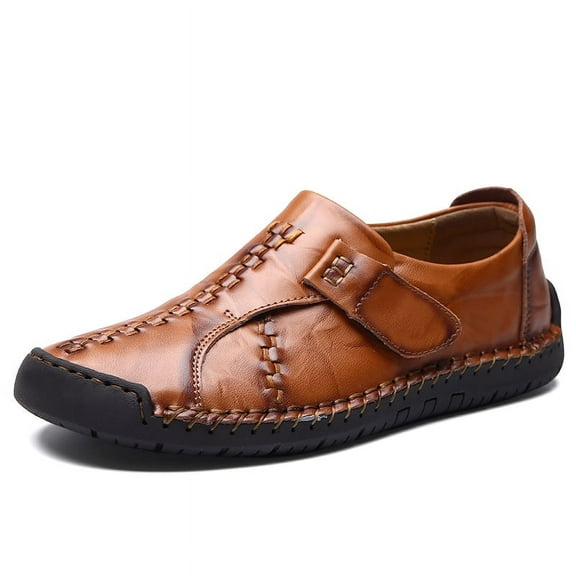 Men's Casual Loafers Slip On Leather Shoes Lightweight Driving Shoes Moccasins Classic Penny Loafer Flats Boat Shoes Outdoor Walking Shoes