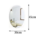 thumbnail image 2 of Espejo autoadhesivo suave para tocador de cuerpo completo, adhesivo de pared, espejo acrílico no frágil, 2 of 4