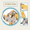 thumbnail image 3 of Puzzle de metal 3D MENAIMPK DIY, kit mecánico de ensamblaje de animales, 3 of 7