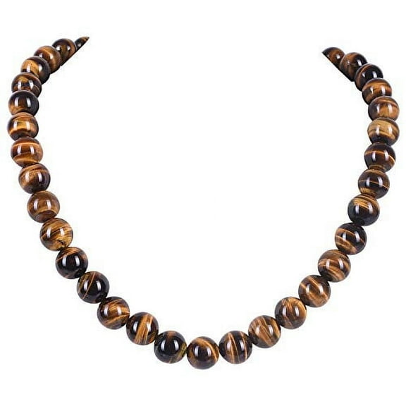 Ratnavali Jewels Necklace Shade Agate Natural Stone Single Beads Strand Jewelry Women