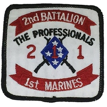 USMC 2ND BATTALION 1ST MARINES THE PROFESSIONALS UNIT Patch - Color - Veteran Owned Business.