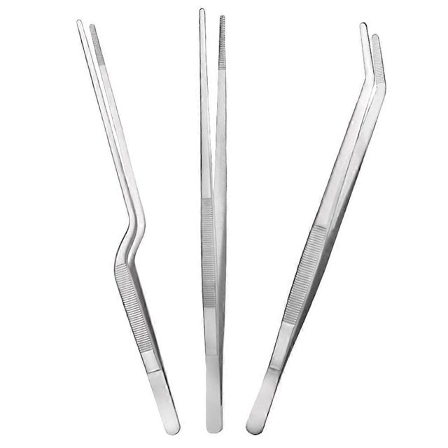 Precision Stainless Steel Kitchen Tweezers for Home Use with Reliable Grip and Ergonomic Design 1 Set