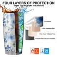 thumbnail image 7 of 20 Oz Pioneer Flower Coffee Tumbler Double Wall Insulated Stainless Steel Water Bottle | Metal Reusable Thermoses Flask with Cup Cap | Leak & Sweat Proof with Anti-Dust Lid, 7 of 7