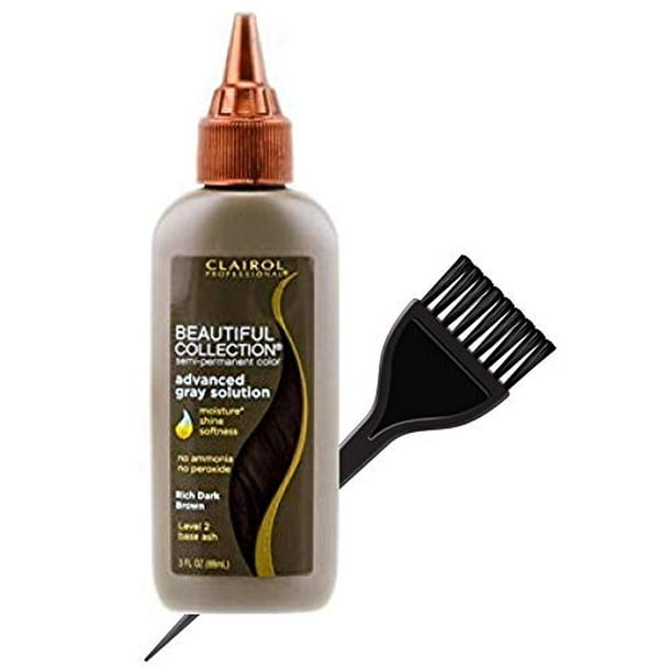 Clairol BEAUTIFUL COLLECTION Advanced Gray Solutions SEMIPERMANENT Hair Color Dye (w/Sleek Tint