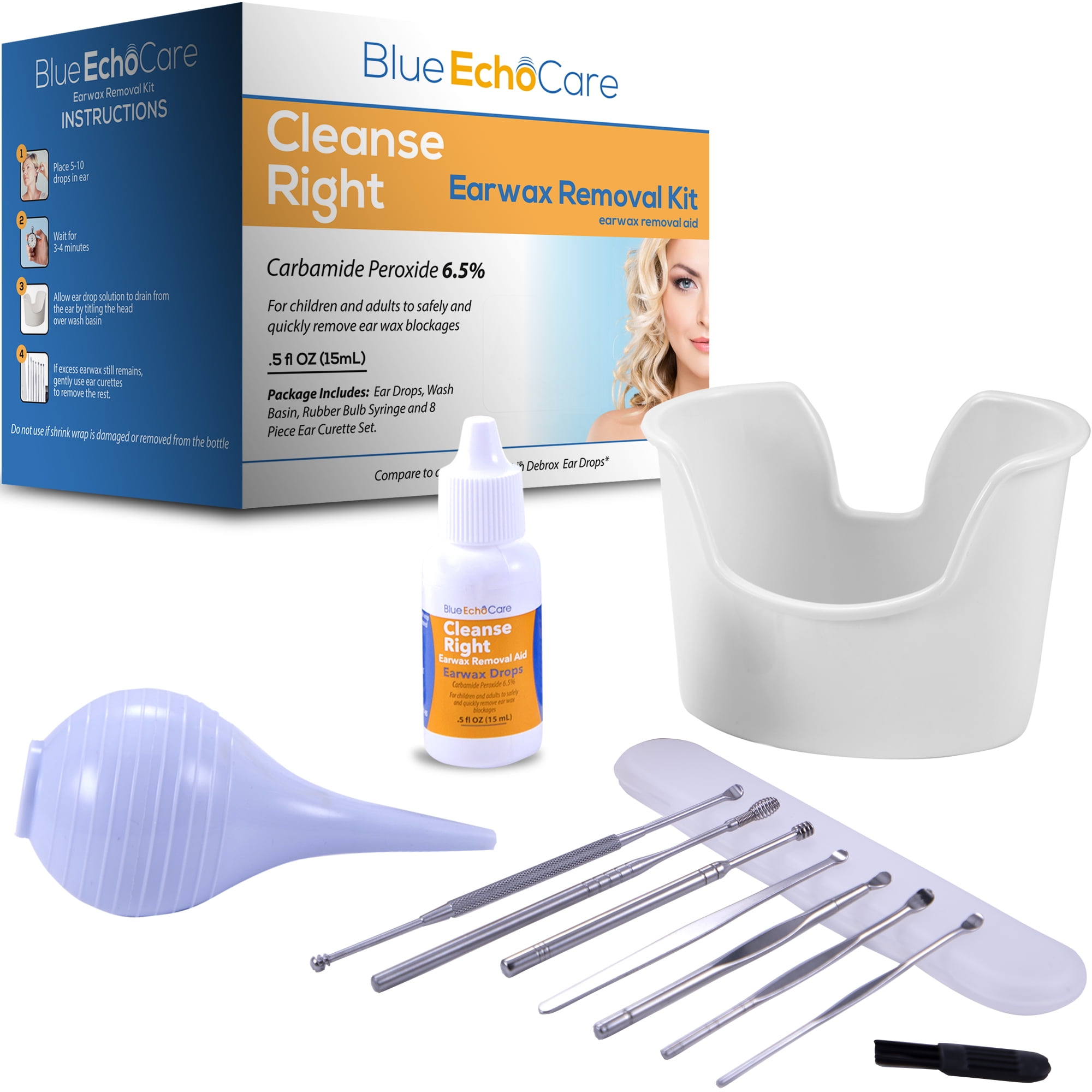 Cleanse Right 3rd Generation Ear Wax Removal Mini Kit with FDA Approved