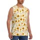thumbnail image 2 of Fotbe Brown Leaf Sunflower Men's Camiseta sin Mangas Estampada para Hombres, Playera Casual para Gimnasio, Entrenamiento, Playa-X-Large, 2 of 7