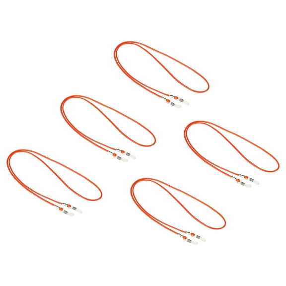 Uxcell Eyeglass Strap Eye Glasses Holder Chains String Lanyard Sunglasses Eyewear Retainer Orange 5 Pack