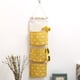 thumbnail image 3 of Bolsa de almacenamiento para colgar en la pared, organizador de armario impermeable sobre la puerta, bolsillo colgante de lino, bolsillos anchos para dormitorio, 3 uds., 3 of 5