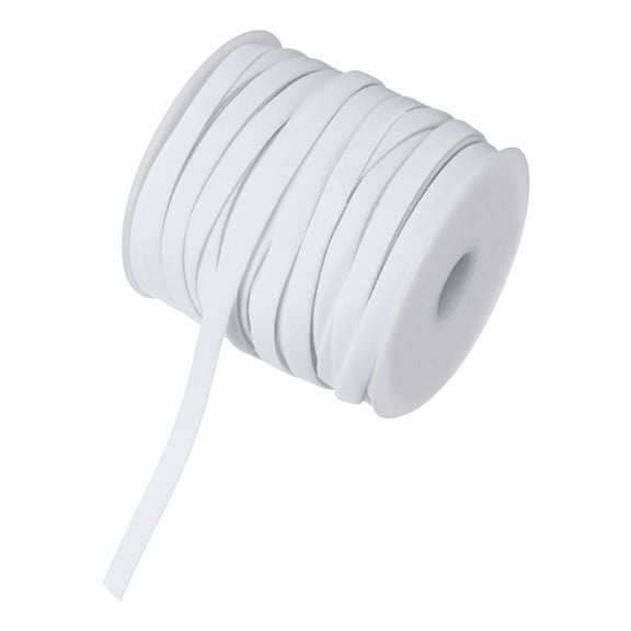 Uxcell Double Fold Bias Tape 1/4" 25 Yards for Sewing/Seaming/DIY White