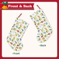 thumbnail image 2 of Salouo Orange Green Avocado Print Christmas Decorations Stockings 1 Pack 18'' Xmas Stockings Holiday Stocking Personalized Farmhouse Decor for Home Family Party Tree, 2 of 7