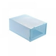 thumbnail image 1 of 1Pc Plastic Stackable Storage Shoe Box,Stackable Floding DIY Shoe Drawers Container Organizers Home Storage,Blue, 1 of 7