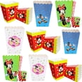 thumbnail image 2 of 6/36 piezas de caja de palomitas de maíz para fiesta de Disney Mickey Minnie Mouse, decoración para fiesta de cumpleaños de niños y niñas, caja de palomitas de maíz de Minnie Mouse, suministros, 2 of 5