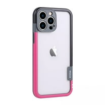 Allytechgroup for iPhone 14 Pro Bumper Case No Back, Built-in Camera Cover Compatible with MagSafe Slim Lightweight TPU PC Bumper Frame Cover Backless Shockproof, Roseblack