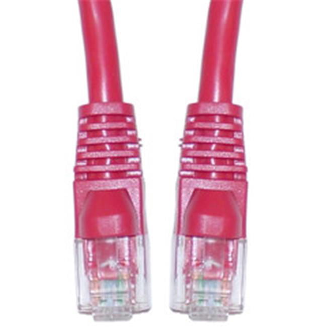 Snagless/Molded Boot 50 ft QualConnectTM Cat5e Purple Ethernet Patch Cable 
