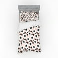 thumbnail image 2 of Ambesonne Flower Bedding Set 4 Pcs, Floral Pastel Soft, Queen, Pale Pink White Black, 2 of 3