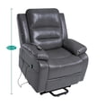 thumbnail image 5 of Whitney Recliner Chair with Massage and Heating by Naomi Home-Color:Gray,Material:Air Leather, 5 of 13