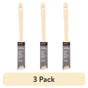 Better 1-Inch Blended Polyester Angle Paint Brush (3-Pack)