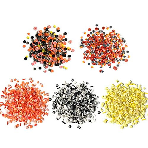 Buttons Galore Sprinkletz, Tiny Polymer Clay Embellishments for Crafts, Scrapbooks, Card Making & Shaker Crafts-Halloween- 60 Grams Total