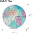 thumbnail image 3 of Coolnut Tropical Palm Leaves Round Tablecloth 60" Outdoor Table Covers with Umbrella Hole and Zipper for Kitchen Dining Picnic Party Home Decor, 3 of 7