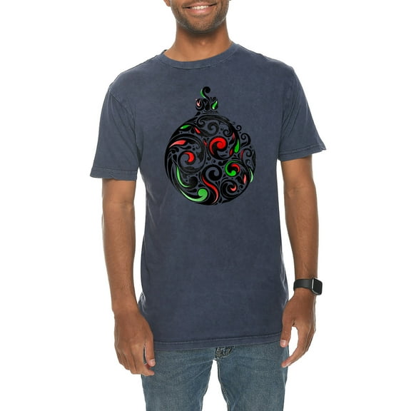 Colorful Ornament Unisex Lane Seven Ring Spun Cotton Vintage Short Sleeve Crewneck Tee Shirt - Vintage Denim XL