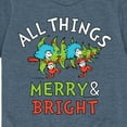 thumbnail image 3 of Cat in the Hat - All Things Merry And Bright - Toddler And Youth Short Sleeve Graphic T-Shirt, 3 of 5