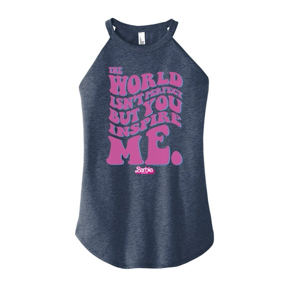 Barbie the Movie - You Inspire Me - Juniors High Neck Tank Top