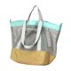 thumbnail image 3 of Bolso de playa de malla, bolso de hombro, práctico de viaje resistente a la arena, de playa para acampar, ir de compras en verano, viajar a la Amarillo, 3 of 8