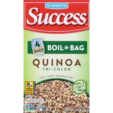 Success Boil-in-Bag Quinoa, Tri-Color Quinoa, 12 oz, 4 Count (Pack of 2)